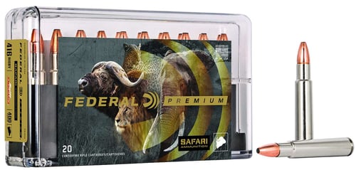 Federal P416SA Premium Safari Cape-Shok 416 Rigby 400 gr Swift A Frame 20 Per Box/ 10 Case